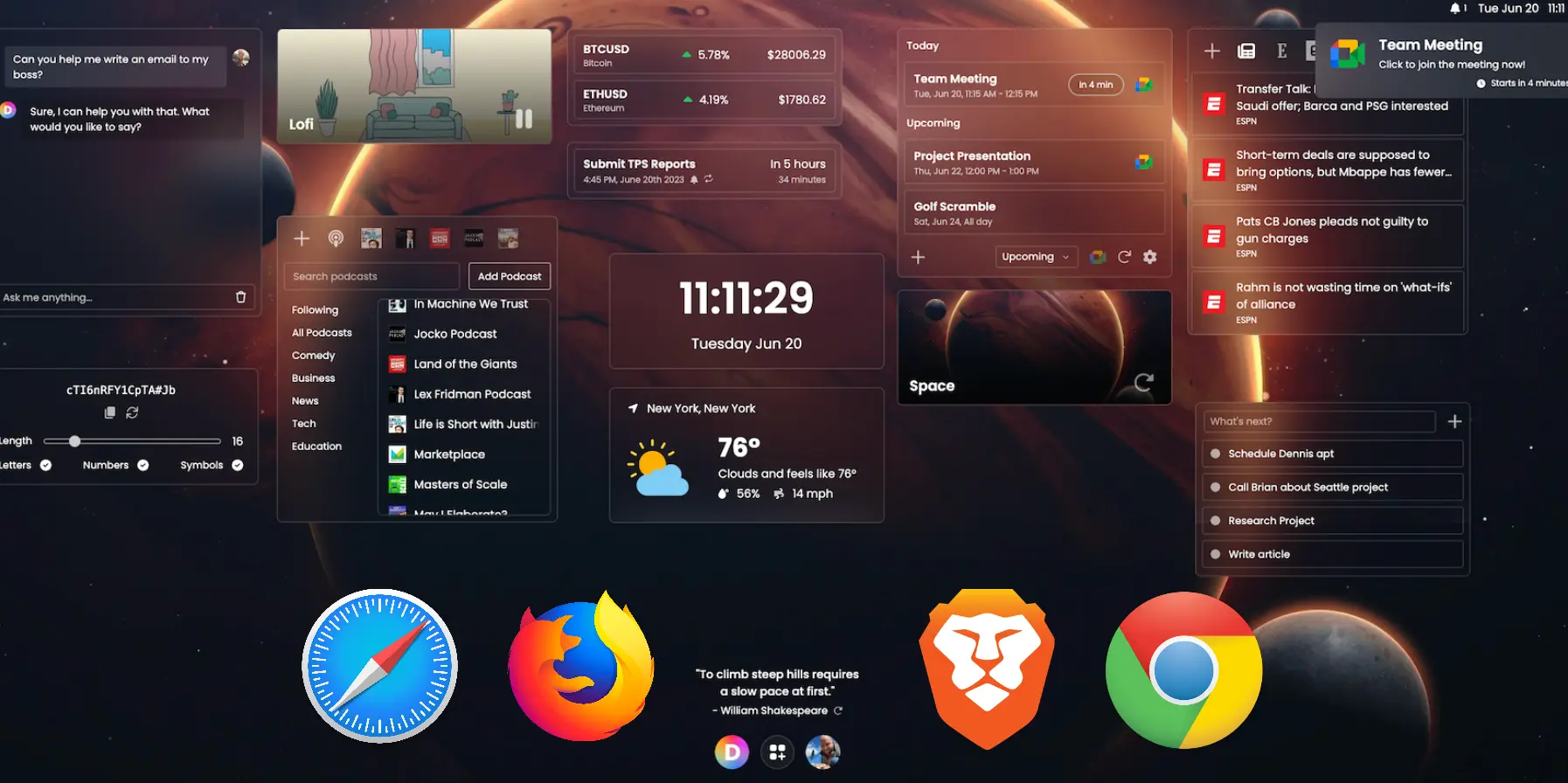 Why Use a  Browser Dashboard?