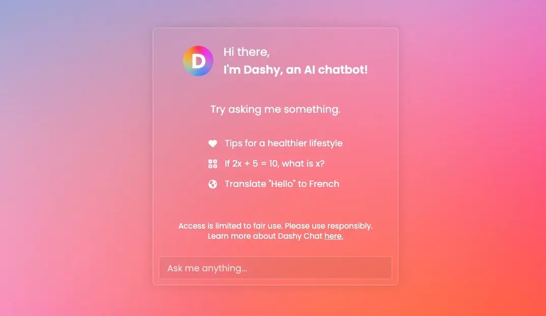 Dashy Chat: How to Get the Most Out of AI