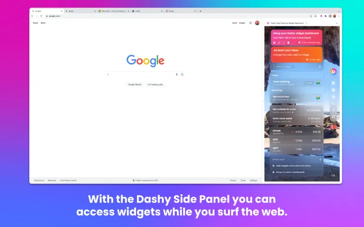 Turn Your Chrome Side Panel Into a Productivity Sidebar with Dashy!