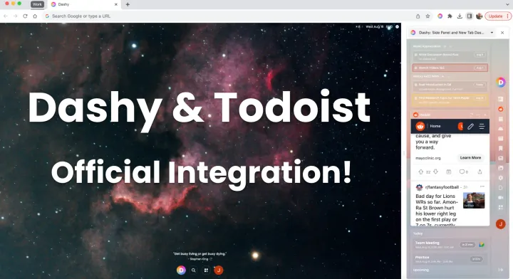 Official Integration: Dashy and Todoist
