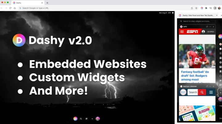 Dashy v2.0 Our Biggest Update Yet!